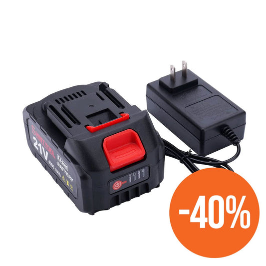 1x Seese Pro 21V High Capacity Battery + Fast Charger (AU plug)